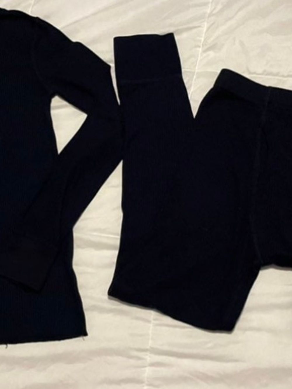 Fruit of the Loom Kids Ribbed Thermal Leggings and Top